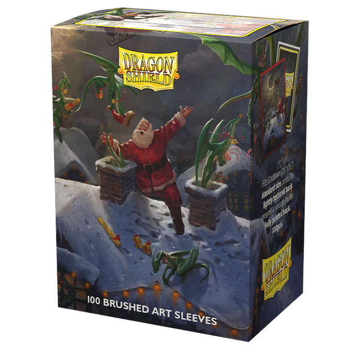 Sleeves - Dragon Shield - Box 100 BRUSHED ART MATTE - Christmas Dragon 2023