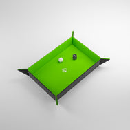 Magnetic Dice Tray: Rectangular - Green/Black