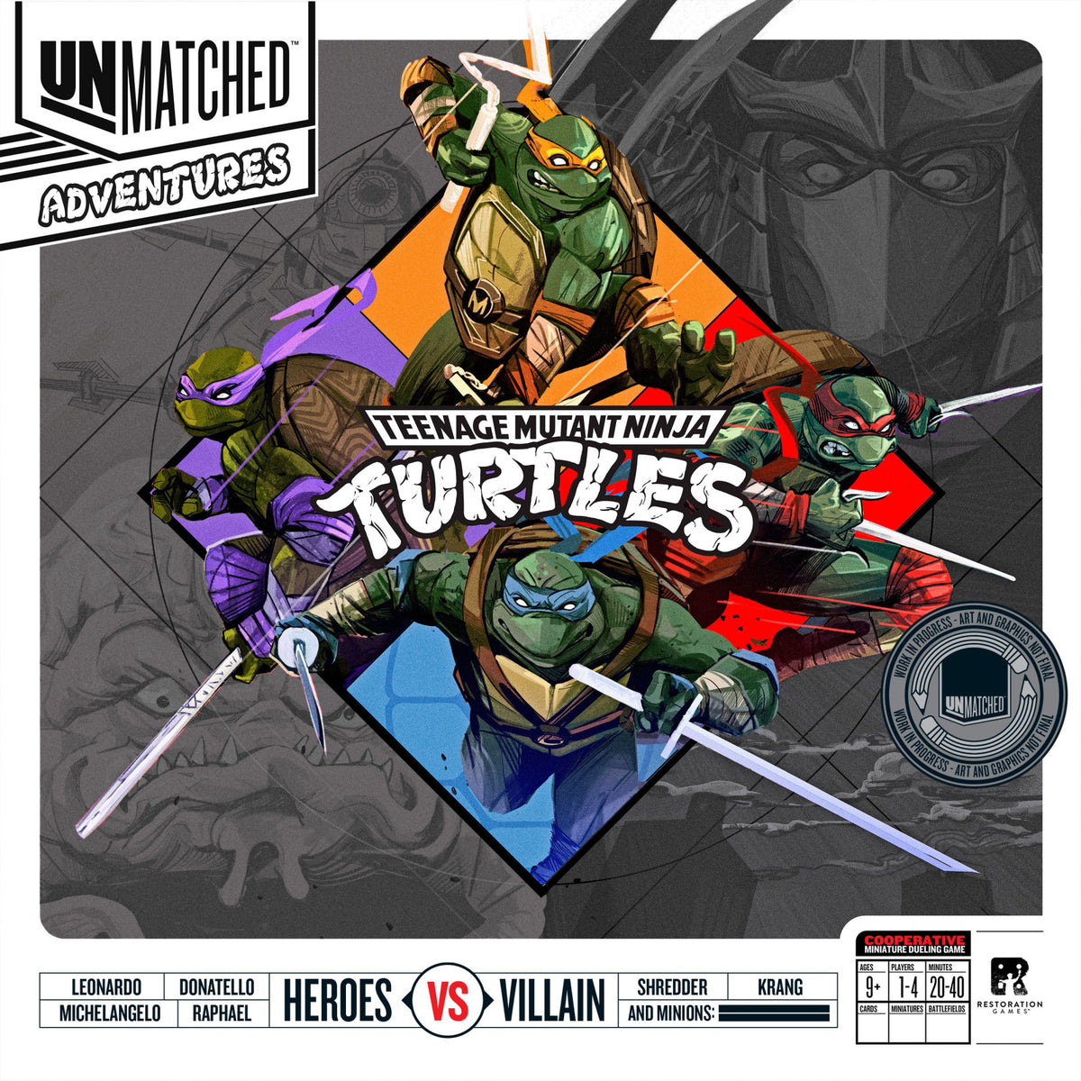 Unmatched Adventures Teenage Mutant Ninja Turtles PizzaRama Editio