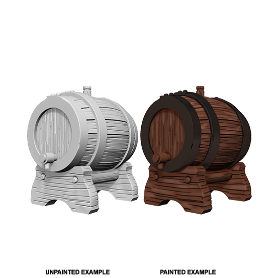 WizKids Deep Cuts Unpainted Miniatures: Keg Barrels main image 0