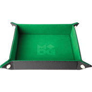 MDG Velvet Folding Dice Tray - Green (10"x10")