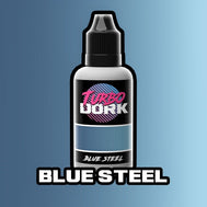 Turbo Dork: Blue Steel Metallic Acrylic Paint - 20ml Bottle