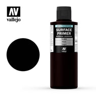 Vallejo Surface Primer: Black (200ml)