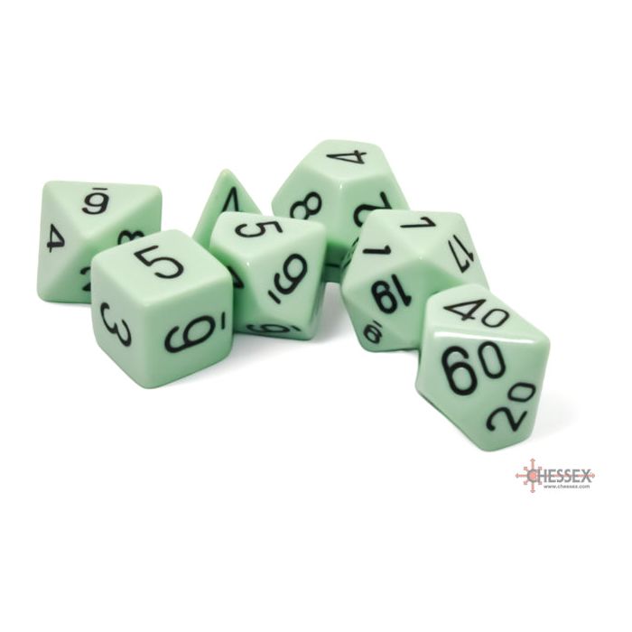 Opaque Pastel Green/black - 7 Die Set (CHX25465)