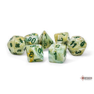 Marble Mega-hedral Green w/Dark Green - 7 Die Set (CHX22409)