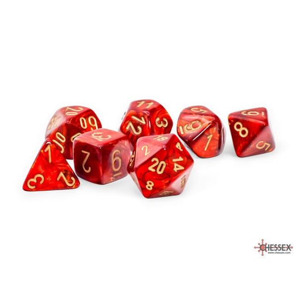 Scarab Mega-hedral Scarlet w/Gold - 7 Die Set (CHX22414)