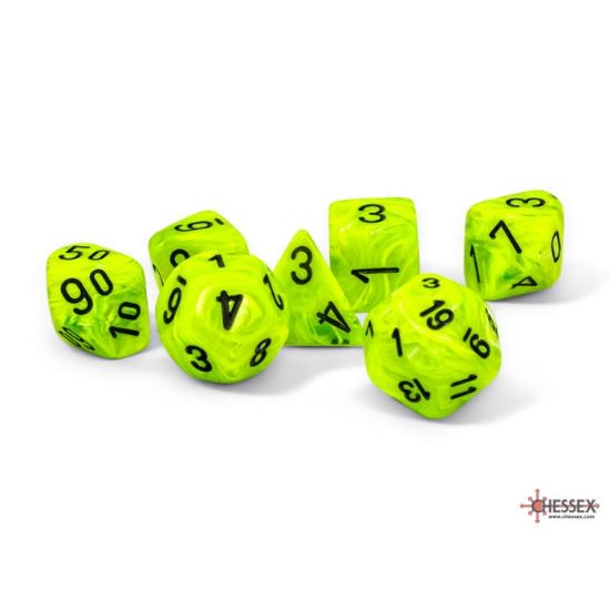 Vortex Mega-hedral Bright Green w/Black - 7 Die Set (CHX22430)
