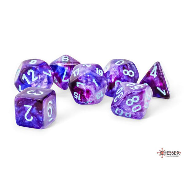 Nebula Mega-hedral Nocturnal w/Turquoise - 7 Die Set (CHX22557)