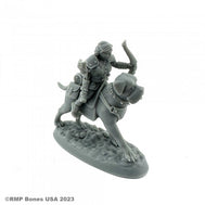 Female Halfling Dog Rider (07115)