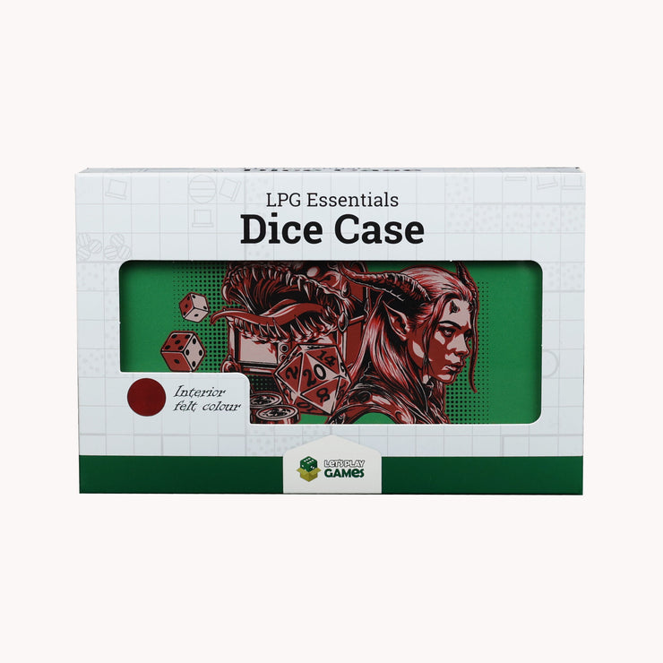 LPG Dice Case - Teal/Crimson