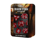 D&D Dragon Scale Silicone Dice Set - Red (FanRoll)
