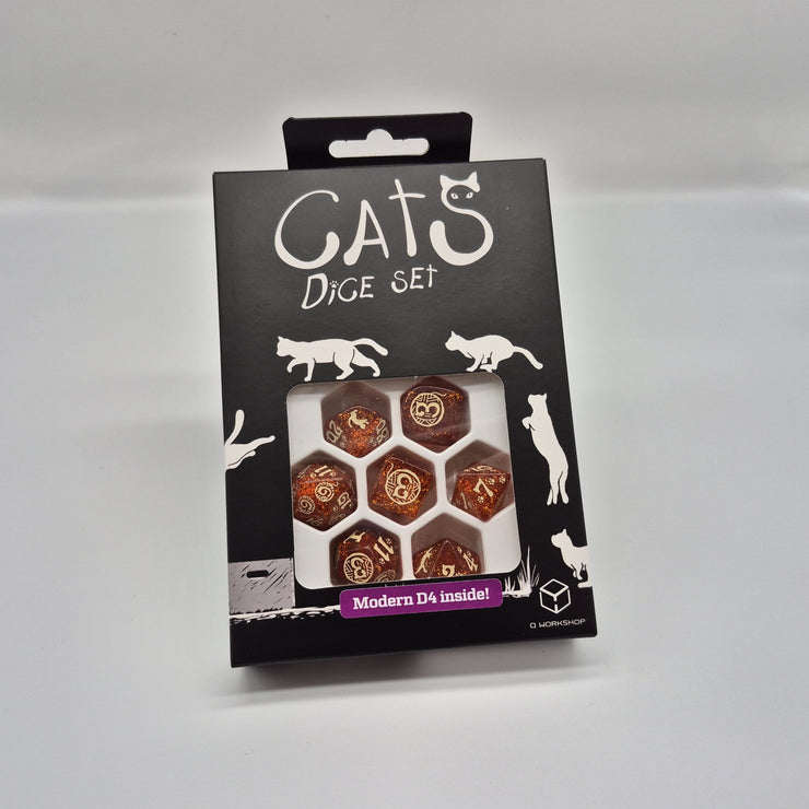 Cats Dice Set - Ginger (7)