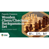 LPG Wooden Chess/Checkers/Backgammon Set (30cm)