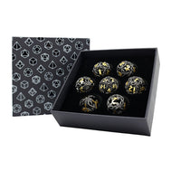 Hollow Vines Black and Gold - Metal RPG Dice Set (LPG)