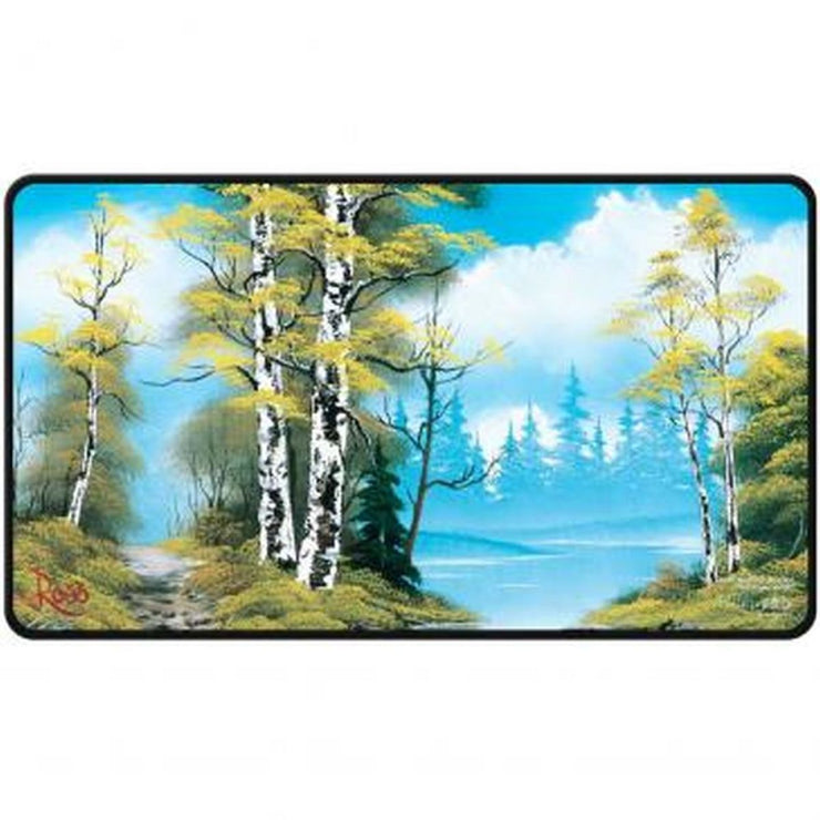 Ultra Pro Playmat - Bob Ross Lakeside Path Black Stitched