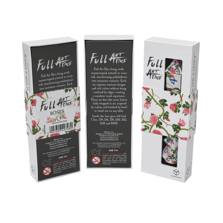 Roses 7 Dice Set: Full Art - Q Workshop