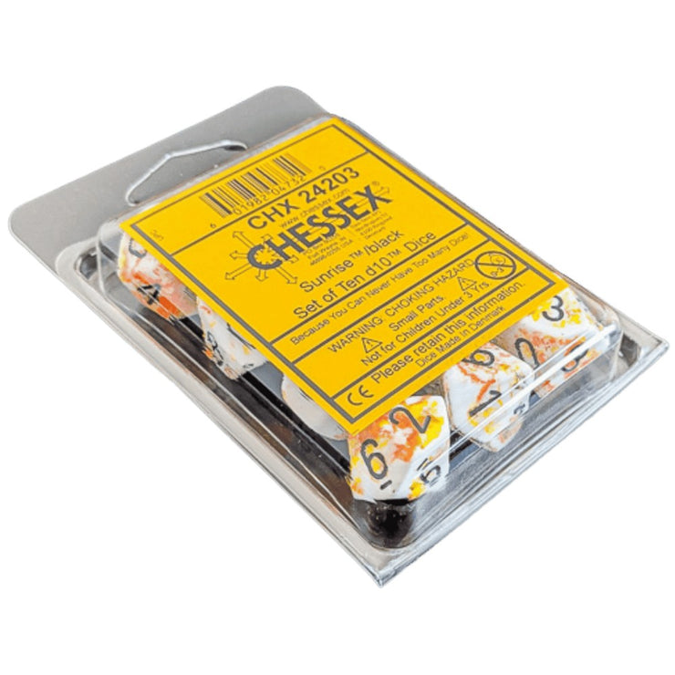 Brush Sunrise w/ Black - Ten d10 Set (CHX24203)