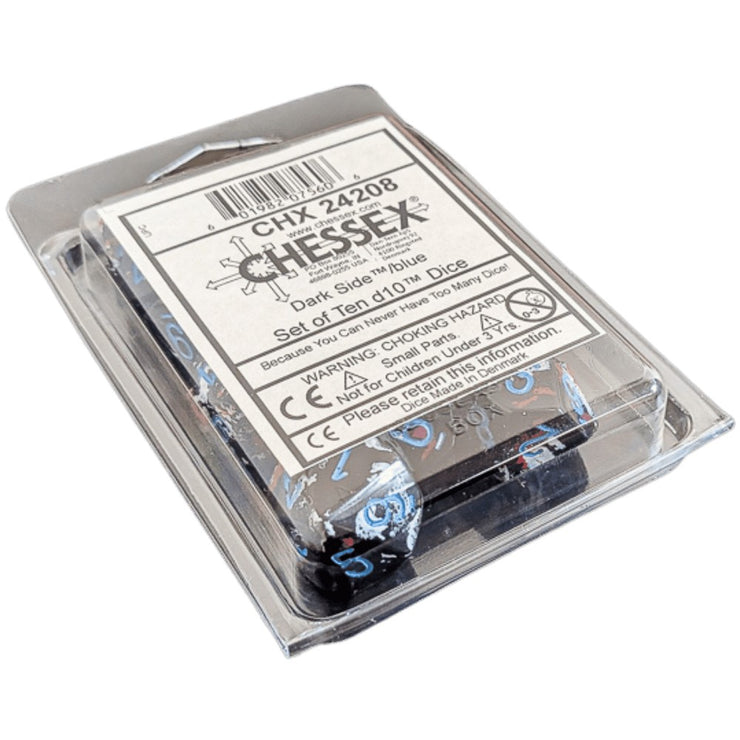 Brush Dark Side w/ Blue - Ten d10 Set (CHX24208)