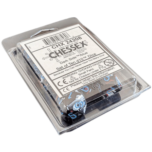 Brush Dark Side w/ Blue - Ten d10 Set (CHX24208)