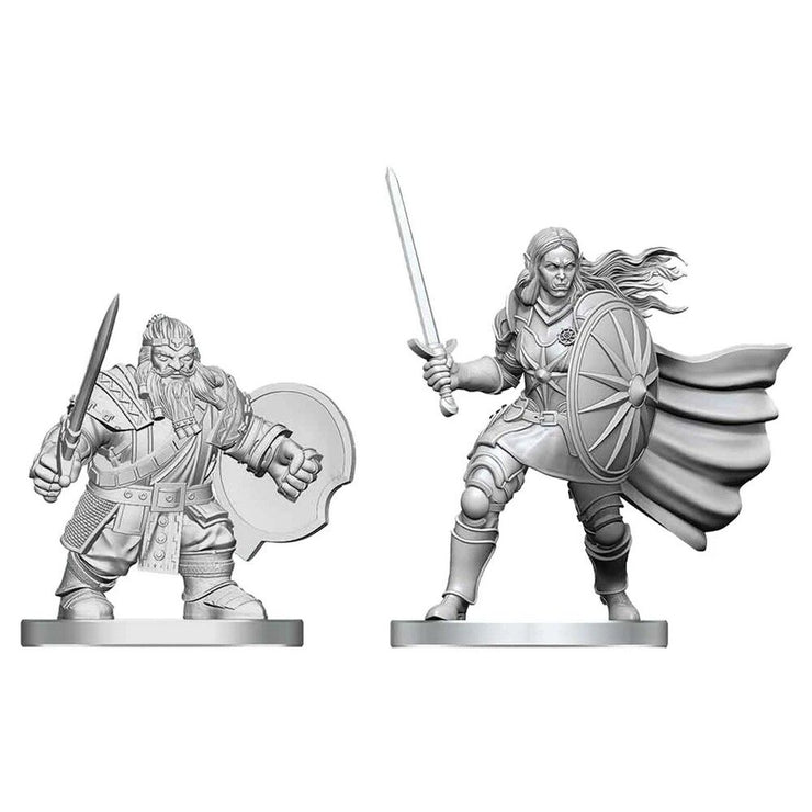 Dwarf Fighter & Orc Paladin - D&D Nolzur’s Minis