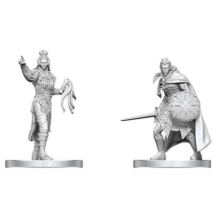 Drow Elite Warrior & Drow Priestess of Lolth - D&D Nolzur’s Minis