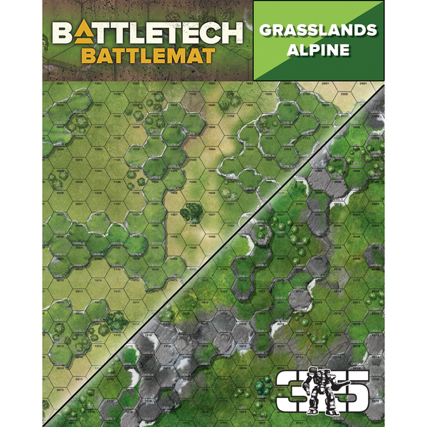 Battletech Battlemat - Grasslands/Alpine