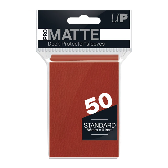 Ultra Pro - Pro-Matte Standard Deck Protector Sleeves - Red (50pk)