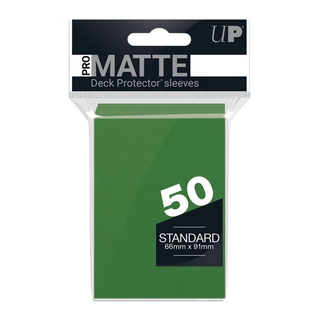 Ultra Pro - Pro-Matte Standard Deck Protector Sleeves - Green (50pk)