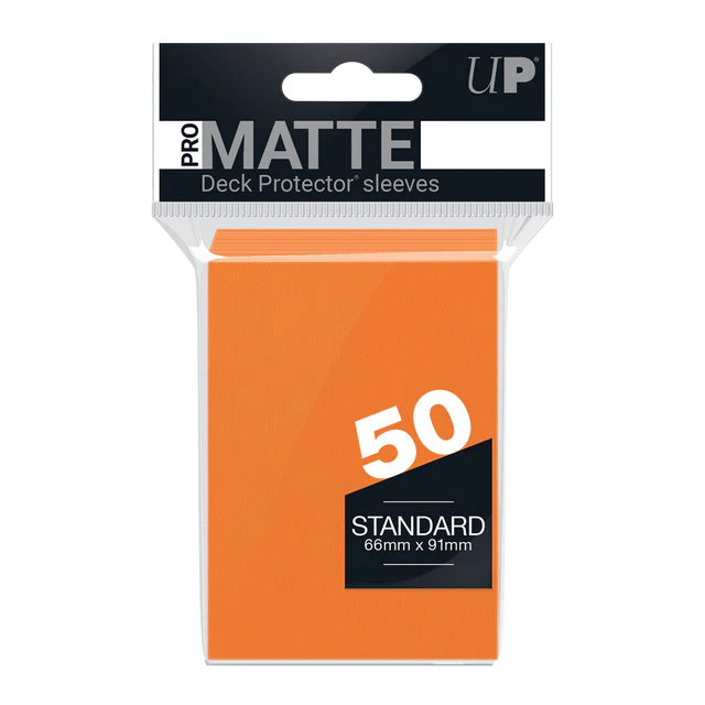 Ultra Pro - Pro-Matte Standard Deck Protector Sleeves - Orange (50pk)