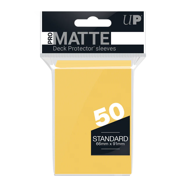 Ultra Pro - Pro-Matte Standard Deck Protector Sleeves - Yellow (50pk)