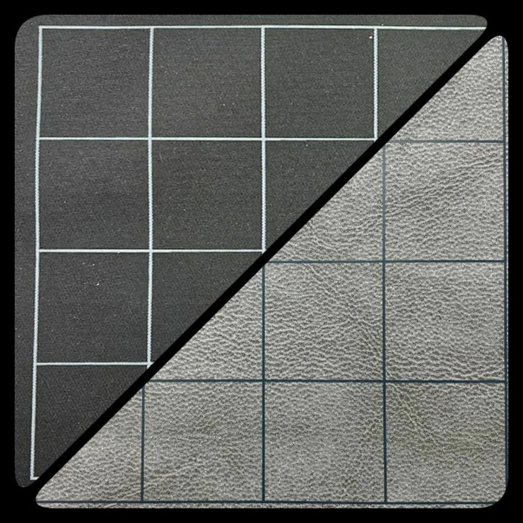Chessex 1 inch Battlemat Black-Grey Reversible Squares (23.5 x 26 inch)