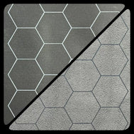 Chessex 1 inch Megamat Black-Grey Reversible Hexes (34.5 x 48 inch)