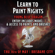 Brisbane Learn to Paint: Young Blue Dragon - Thu 16th May