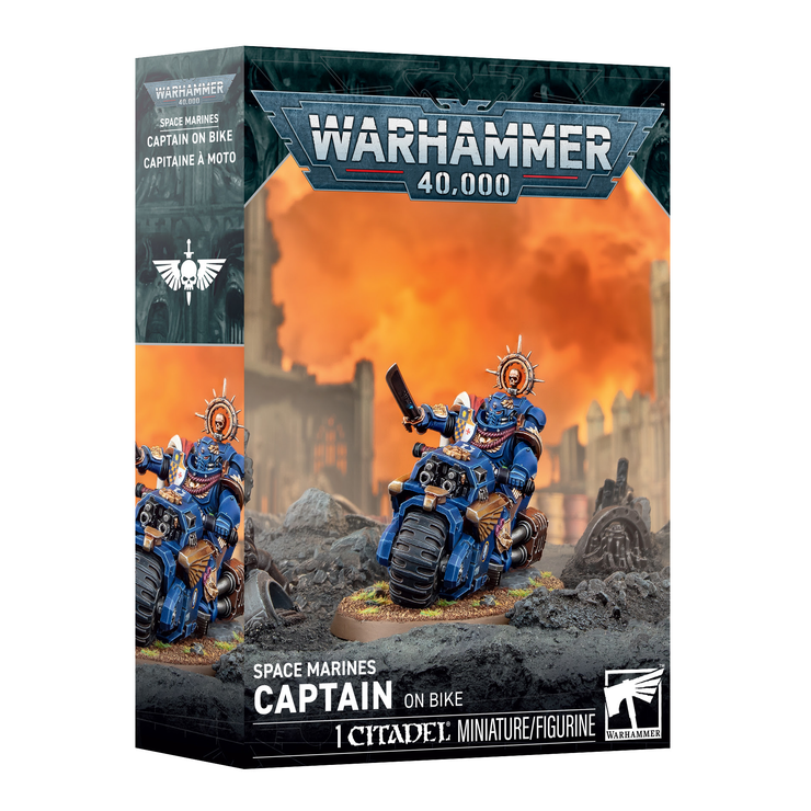 Space Marines Captain on Bike