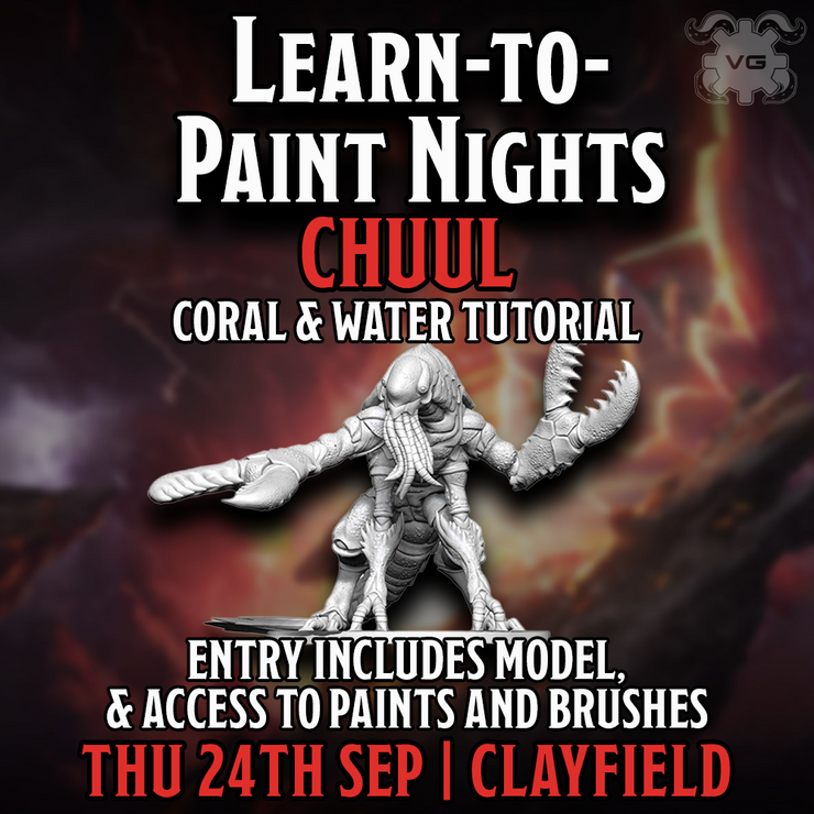 Clayfield Learn to Paint + Coral Tutorial: Chuul - Thu 24 Sep
