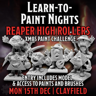 Clayfield Learn to Paint + Xmas Challenge: High Rollers - Mon 15 Dec