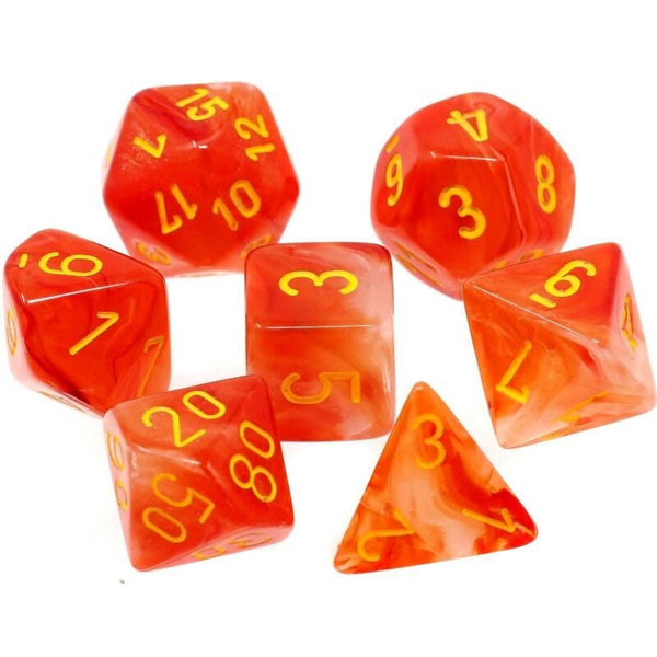 Ghostly Glow Orange w/ Yellow - 7 Die Set - CHX27523