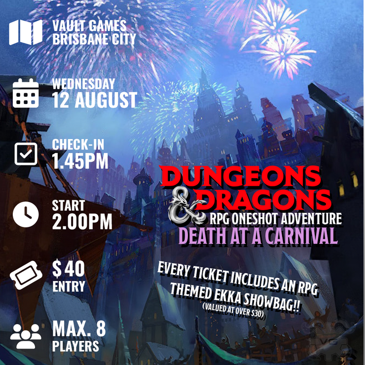 Death at a Carnival - Ekka Holiday D&D RPG Oneshot Event!