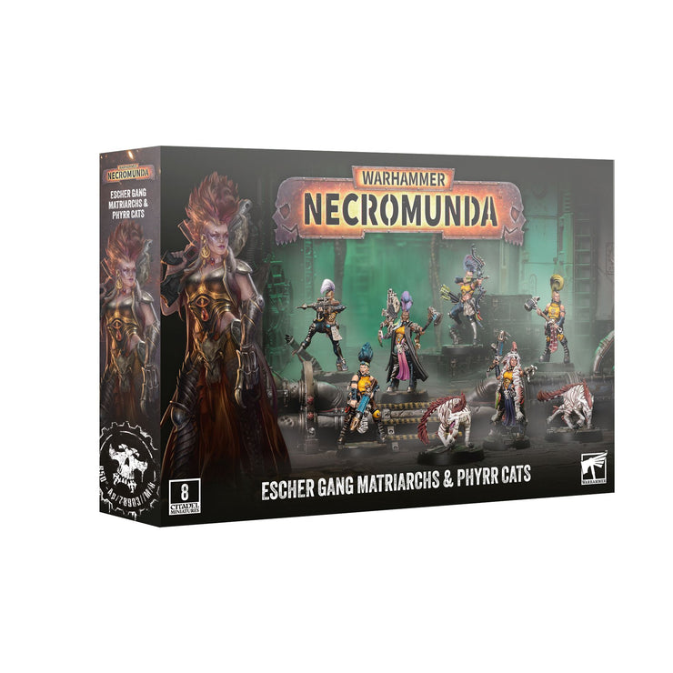 Necromunda Escher Gang Matriarchs and Phyrr Cats