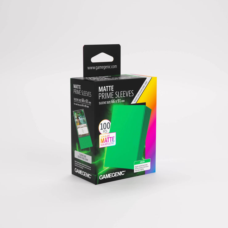 Gamegenic Matte Prime Sleeves - Green (100pk)