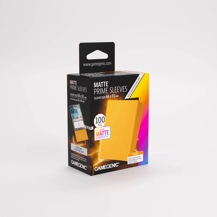 Gamegenic Matte Prime Sleeves - Orange (100pk)