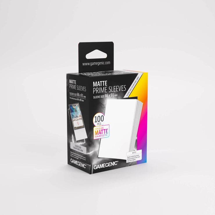 Gamegenic Matte Prime Sleeves -  White (100pk)