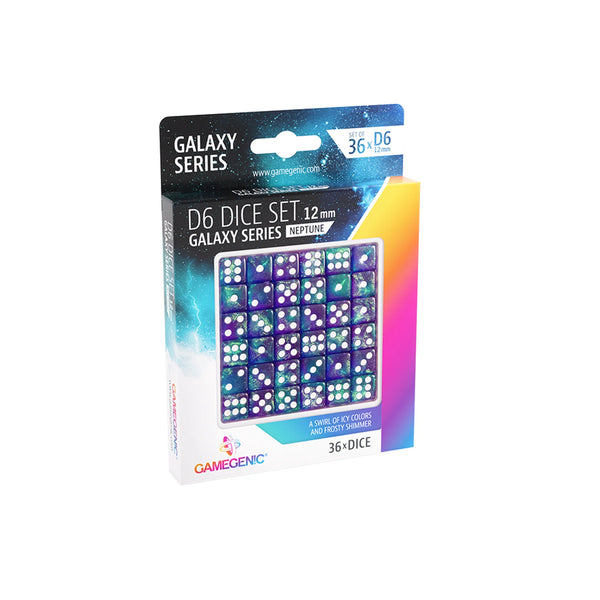 Neptune D6 12mm Dice Set (36) - Gamegenic Galaxy Series