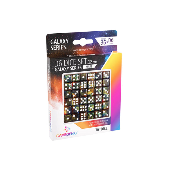 Mars D6 12mm Dice Set (36) - Gamegenic Galaxy Series