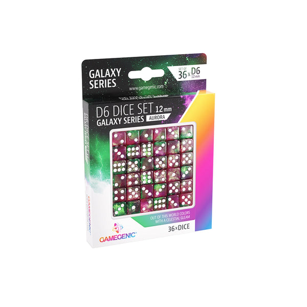 Aurora D6 12mm Dice Set (36) - Gamegenic Galaxy Series