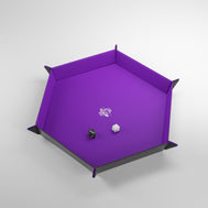 Magnetic Dice Tray: XL Hexagonal - Purple/Black