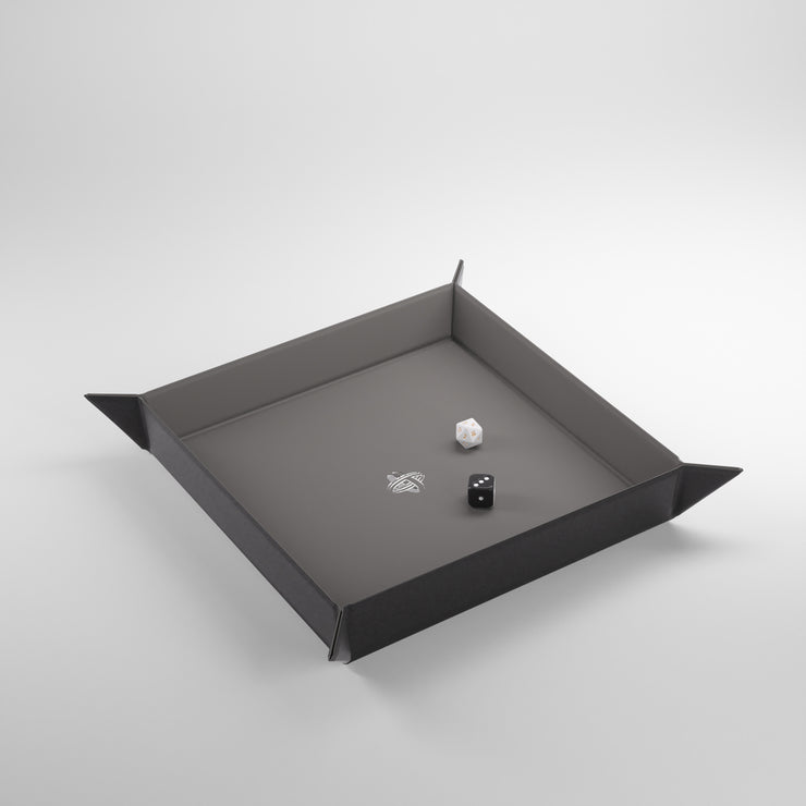 Magnetic Dice Tray: Square - Gray/Black