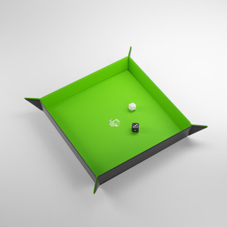Magnetic Dice Tray: Square - Green/Black