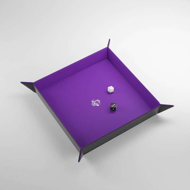Magnetic Dice Tray: Square - Purple/Black