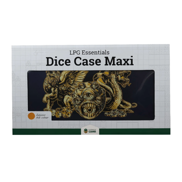 LPG Dice Case Maxi - Vibrant Blue/Brass